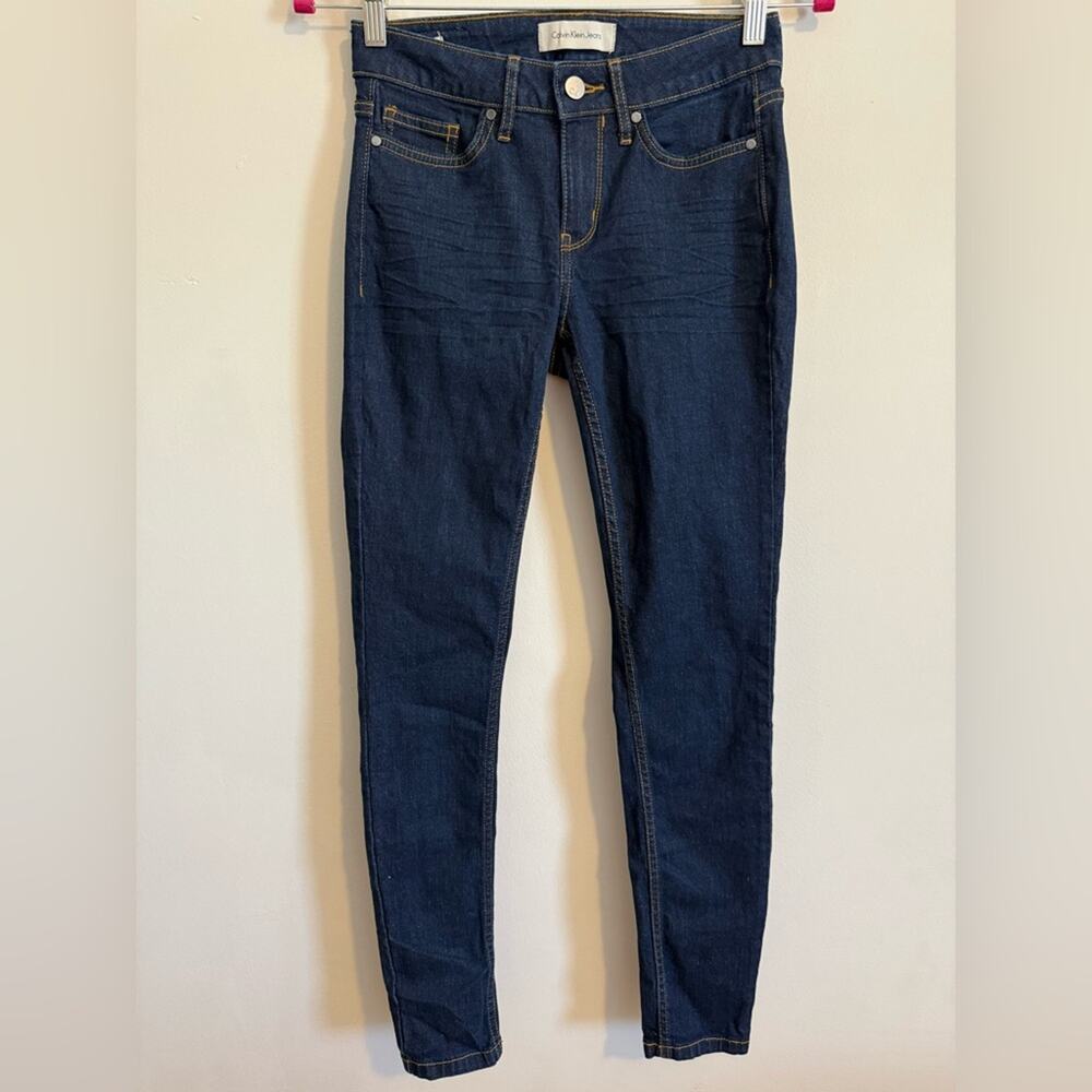 Calvin Klein Dark Wash Jeggings Skinny Legging Jeans‎ Size 2
